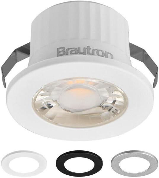 Braytron LED Minispot 3W Einbauspot 6500K inkl. drei Blenden | IP54