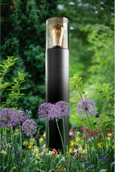 Heitronic Nr. 500671-HE Sockelleuchte Outdoor Santorin anthrazit E27 IP54 50cm Bild 4