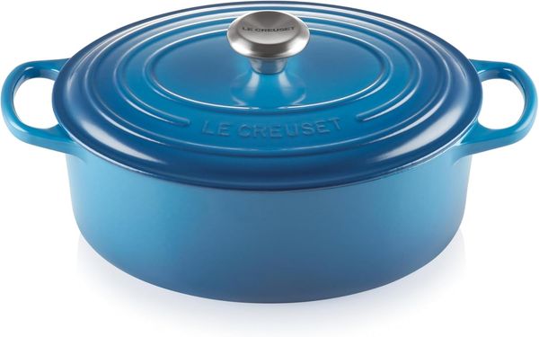 Le Creuset Bräter 'Signature' , Gusseisen , Oval, für alle Herdarten und Induktion geeignet, Marseille, 29,0 cm