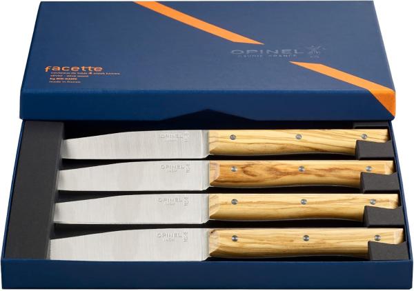 Opinel Tischmesserset Facette 4-teilig Esche