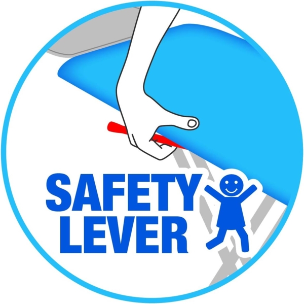 Gimi Junior Bügelbrett Bügeltisch Ironing Board 33 x 5 x 110 cm Baumwolle, für Dampfbügeleisen, Mehrfarbig Bild 5