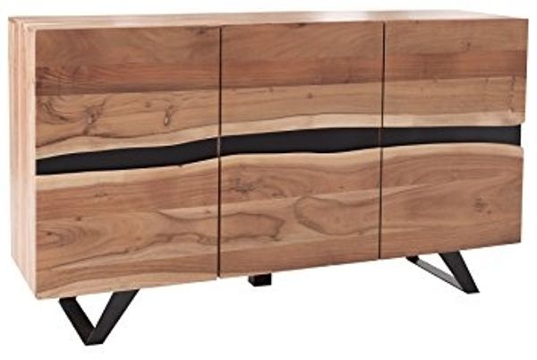riess-ambiente Sideboard AMAZONAS 150cm natur, Massivholz · Anrichte · Baumkante · Akazie · Kommode · Wohnzimmer