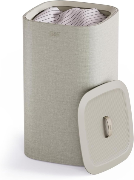 Joseph Joseph Tota One 60L ecru Großer Wäschekorb mit einem Fach