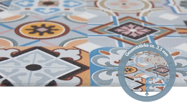 Andiamo Vinylteppich Marrakesch, rechteckig, Höhe: 5 mm, abwischbar, rutschhemmend, Fliesen oder Beton Design, auch als Läufer Bild 6