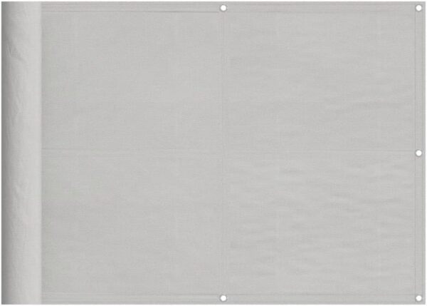 Balkon-Sichtschutz Hellgrau 75x1000 cm 100 % Polyester-Oxford