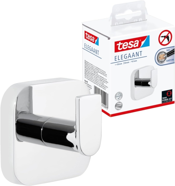 tesa Handtuchhaken tesa Handtuchhaken Elegaant Metall, chrom