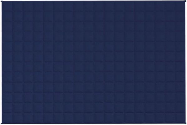 vidaXL Gewichtsdecke Stoff, 1 x Gewichtsdecke, Dunkelblau, 122x183 cm, Baumwolle, 9 kg Bild 6