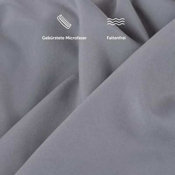 Blumtal® Spannbettlaken 80x200 cm - Spannbettlaken Microfaser - Oekotex zertifiziertes Bettlaken 80x200 cm - Spannbettlaken 80x200 cm - Spannbettücher 80x200 - Leintuch - Laken - 80x200 cm - Grau Bild 4