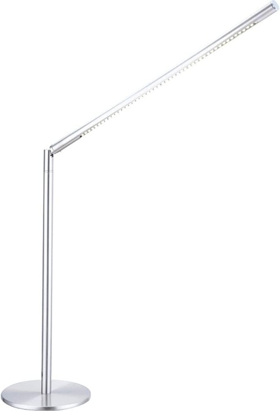 LED Tischleuchte, Metall, Acryl, nickel, flexibel, L 50cm