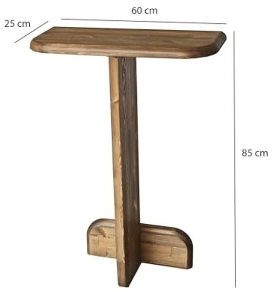 Dmora Konsole Vespera 80 x 25 x 85h cm Braun Tragkraft 10 kg Bild 2