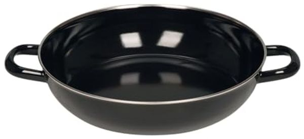 Riess Schmortopf Pfanne Ø28 cm Schwarz Emaille Induktion