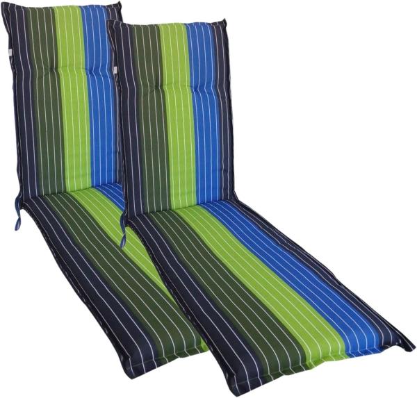 2x Relax-Auflage 180x50cm Polsterauflage Liegenauflage Sitzpolster Gartenliege