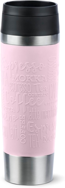 EMSA Thermobecher Travel Mug Classic, Pastellrosa, 0.5 l