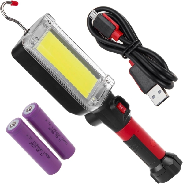 Maclean Arbeitsleuchte MCE307, Wiederaufladbares COB-Arbeitslicht