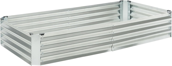 Hochbeet mit Gewächshaus Balsorano 186x96x98 cm Weiß [en. casa] Bild 7