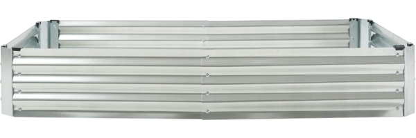 Hochbeet mit Gewächshaus Balsorano 186x96x98 cm Weiß [en. casa] Bild 8