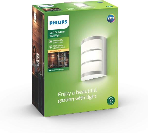 Philips Python Wandleuchte inox 1x6W 230V