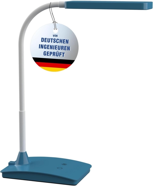 MAUL 'MAULpearly' LED-Tischleuchte, dimmbar, Metall Atlantic Blue