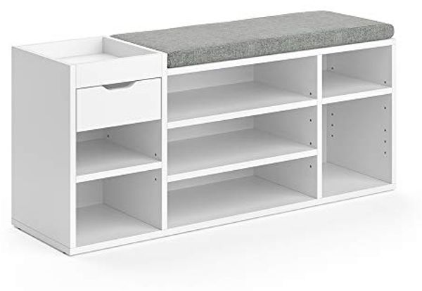 Schuhbank Eleon Weiß 101.1 x 45 cm Vicco