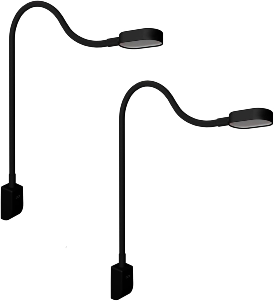 kalb Bettleuchte Ilios LED-Bettleuchte USB-C Wand- & Winkelmontage Flex Arm Dimmbar, Touch-Dimm-Schalter, Warmweiß