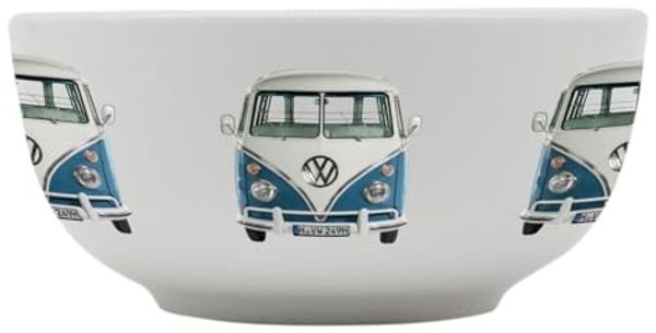 Geda Labels GmbH Müslischale VW Classic blau 500ml, Porzellan, (1-tlg), Weiß, 500ml, spülmaschinengeeignet