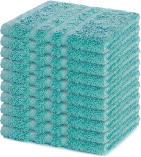 Lavea Seiftuch Elena, 30x30cm aus 100% Baumwolle, einzigartig weiche Seiftücher (Set, 10-St), ideal für die schonende Reinigung von Gesicht und Händen