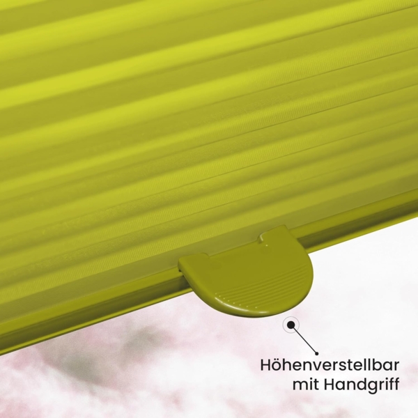 Sonello Plissee Klemmfix ohne Bohren 75x100 cm Olivgrün Faltrollo Plisseerollo Jalousie für Tür & Fenster Blickdicht Sichtschutz Sonnenschutz Fertifplissee Rollo Bild 4