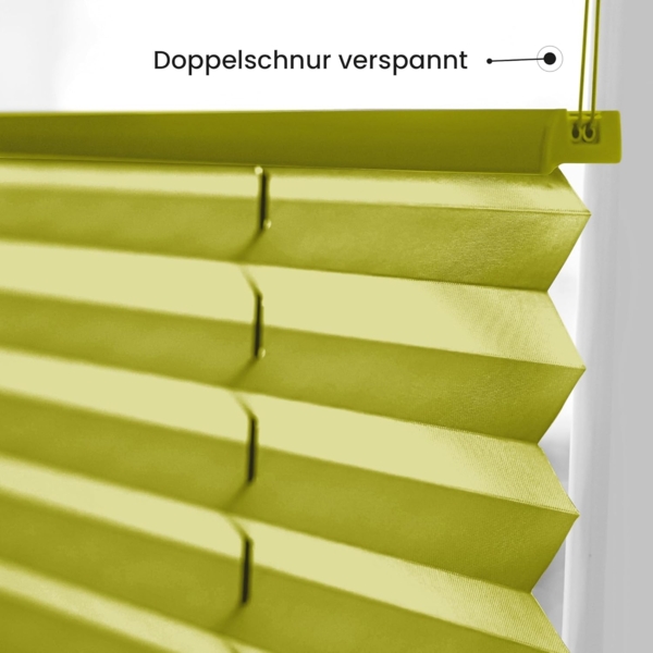 Sonello Plissee Klemmfix ohne Bohren 75x100 cm Olivgrün Faltrollo Plisseerollo Jalousie für Tür & Fenster Blickdicht Sichtschutz Sonnenschutz Fertifplissee Rollo Bild 3