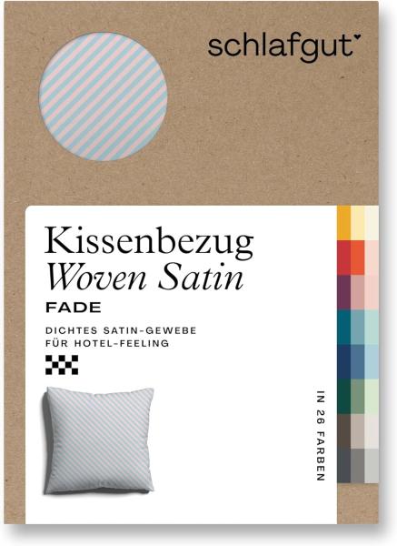 Schlafgut Woven Fade Bettwäsche|Kissenbezug einzeln 40x40 cm| purple-light-blue-light