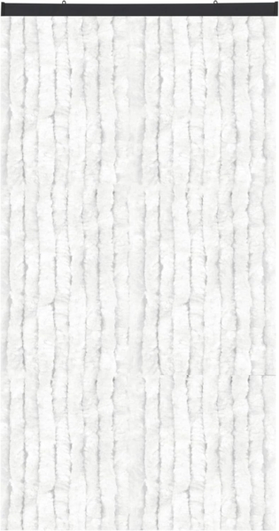 Flauschvorhang 140x220 Unistreifen weiß