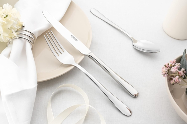 Rockingham Forge Deluxe Collection Windsor 18-10 Sortiment 12er Set Servierlöffel aus hochwertigem 18-10 Edelstahl, 2. 5mm, Hochglanzpolitur Bild 2