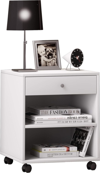 VCM Nachttisch Rolda 913910 Weiß H 54 x B 45 x T 38 cm