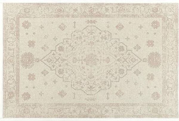 Mirabeau Badematte Badematte Selorin creme/rosé, Höhe 60.0 mm, 100% Baumwolle