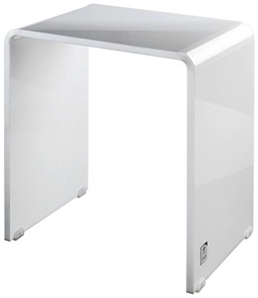 JOOP Duschhocker Lifestyle weiss|B 42 cm, H 47 cm, T 30 cm