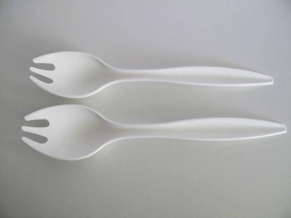 TUPPERWARE Allegra Salatbesteck weiß Salatgeber Salat Besteck Vorlegebesteck