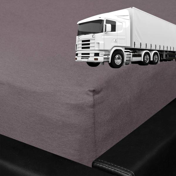 BettwarenShop Spannbettlaken für LKW Truck Matratzen|75x200 cm| graphit