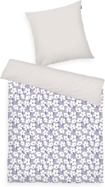 TOM TAILOR HOME Bettwäsche FRESH FLOWERS 135x200cm, 155x220cm oder 200x220cm, Renforcé, 2 teilig, new bedroom, mit farbigem Markenreißverschluss