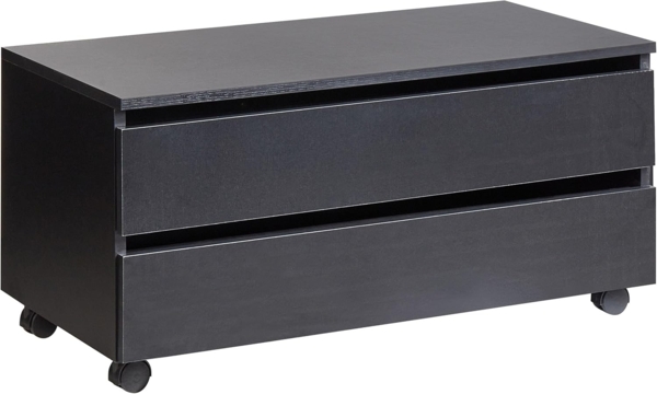 Badezimmerschrank TERESINA mit Rädern 80 cm Schwarz
