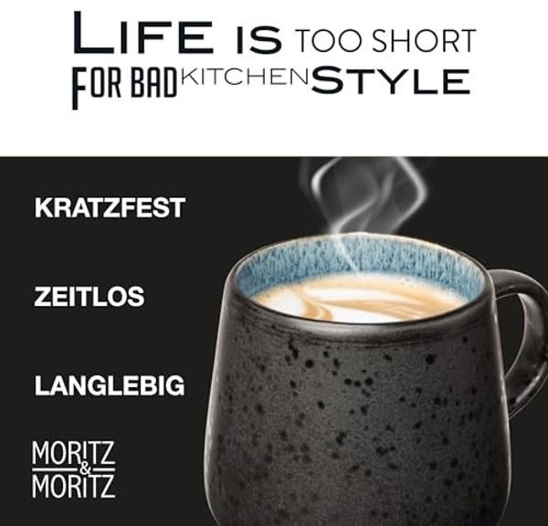 Moritz & Moritz Tasse SOLID Tassen bunt 4 tlg, 4-tlg, Steinzeug, für 4 Personen - spülmaschinen- und mikrowellengeeignet Bild 3