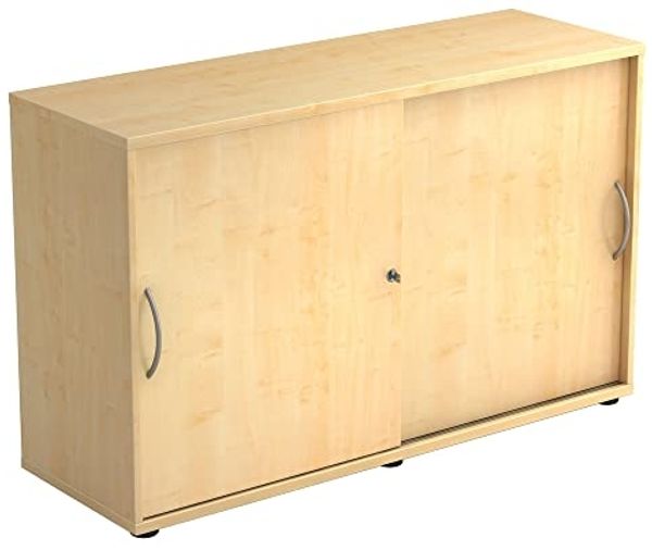Schiebetürschrank 2 Ordnerhöhen, 120cm BM Ahorn