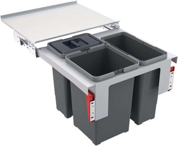 FRANKE Abfallsorter 32 (8 + 2x12) Liter GARBO 50-3 ab 50 cm Schrankbreite