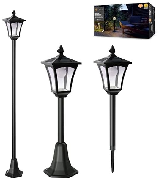 Northpoint LED Gartenleuchte LED 3in1 Solar Gartenlaterne Bewegungs- u. Dämmerungssensor
