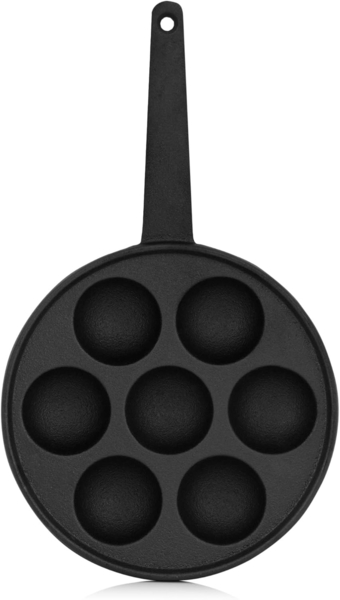 BBQ-Toro Poffertjespfanne Gusseisen Poffertjes Pfanne, Für 7 Förtchen, Ø 20,5 cm, Gusseisen Bild 5