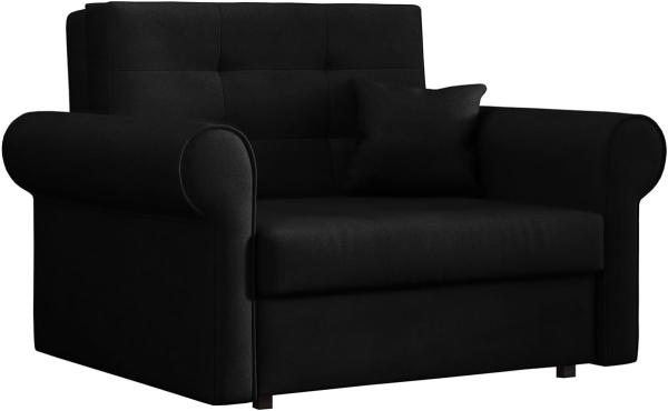 Mirjan24 'Viva Silver III' Schlafsofa, Schwarz, 85 x 98 x 116 cm