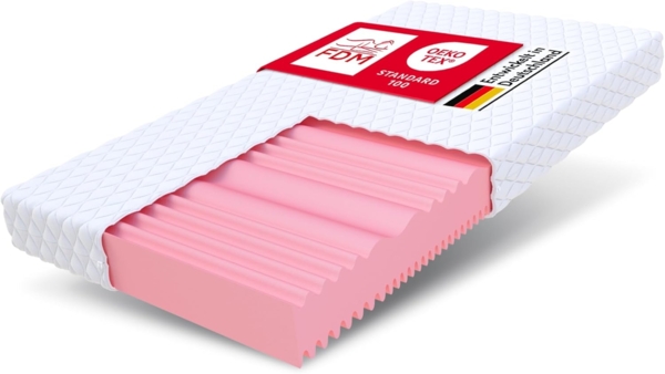 'Fix' Kaltschaummatratze 7 Zonen HR-Schaum, H2/H3 Höhe 14 cm, 100x200 cm