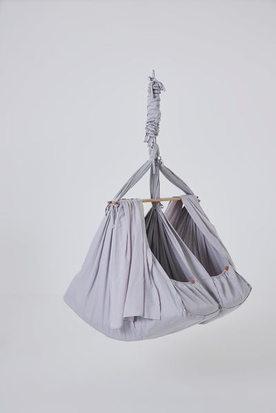 Membantu® Federwiege Zwillinge Premium (Cozy Cradle) Grau