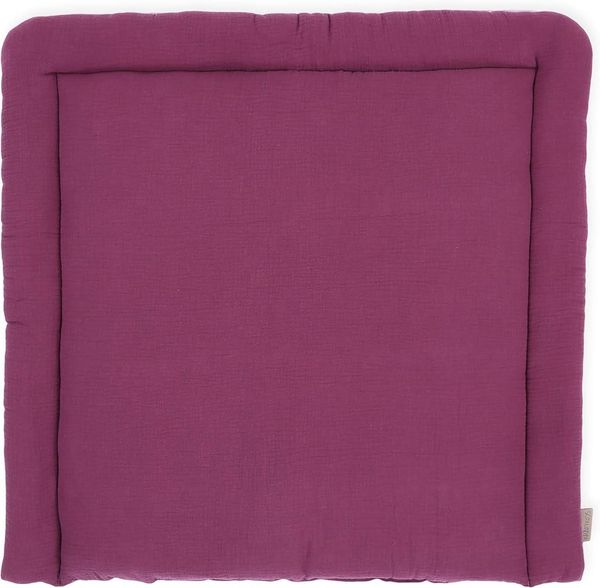 KraftKids Wickelauflage in Musselin purpur, Wickelunterlage 60x70 cm (BxT), Wickelkissen