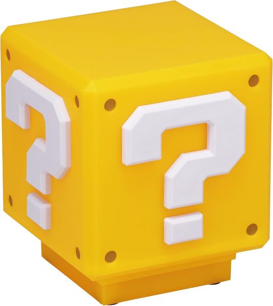 Paladone Stehlampe Super Mario Tischlampe Mini Fragezeichen-Block