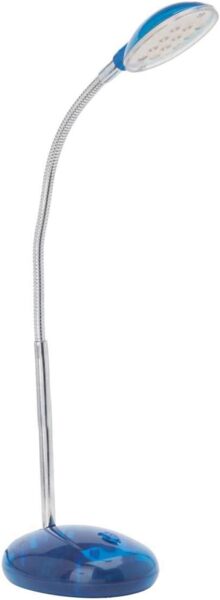 LED Tischleuchte mit Flexo-Arm in blau