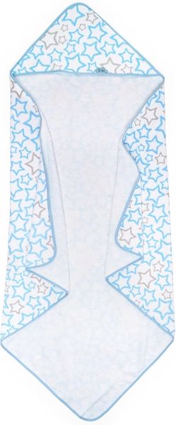Ti TIN Baby Bademantel mit Kapuze aus 100% Baumwolle, weiche und saugfähige Kapuze im Sternen-Design von Starlets, 100x100 cm (Frottee-Stoff)